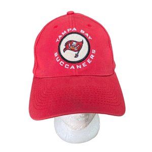 Vtg Tampa Bay Buccaneers Strapback Hat Cap NFL Game Day Red